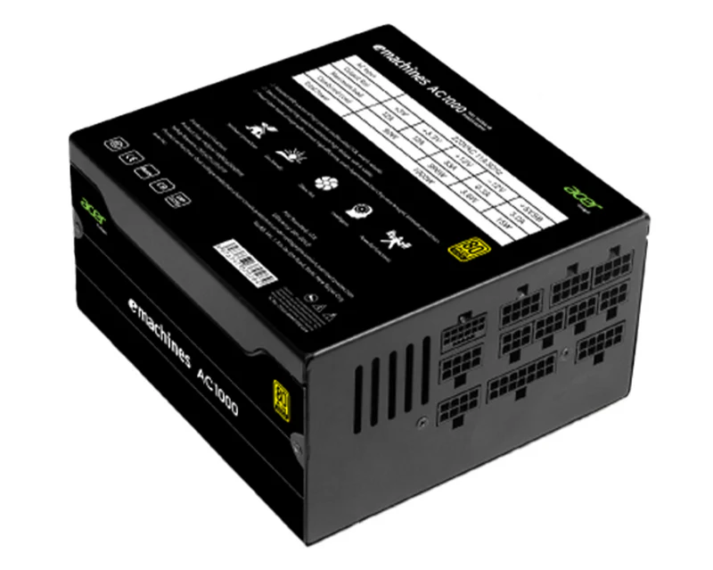 PSU ACER AC1000 80+ GOLD FULL MODULAR PCIE-5 BLACK